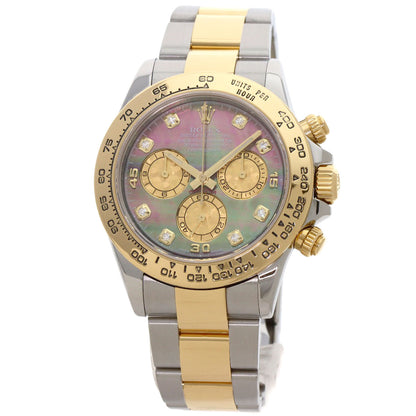 ROLEX Cosmograph Daytona 8P Diamond Black Shell Watches 116503NG Stainless Steel/SSxK18YG mens