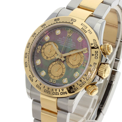 ROLEX Cosmograph Daytona 8P Diamond Black Shell Watches 116503NG Stainless Steel/SSxK18YG mens