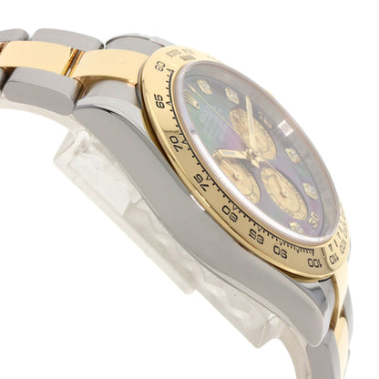 ROLEX Cosmograph Daytona 8P Diamond Black Shell Watches 116503NG Stainless Steel/SSxK18YG mens