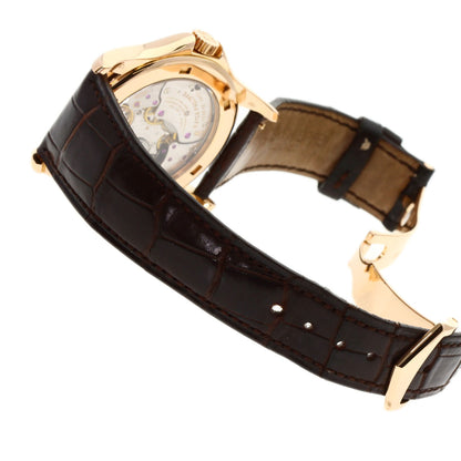 PATEK PHILIPPE Complication world time Watches 5130R-001 K18 Pink Gold/Leather mens