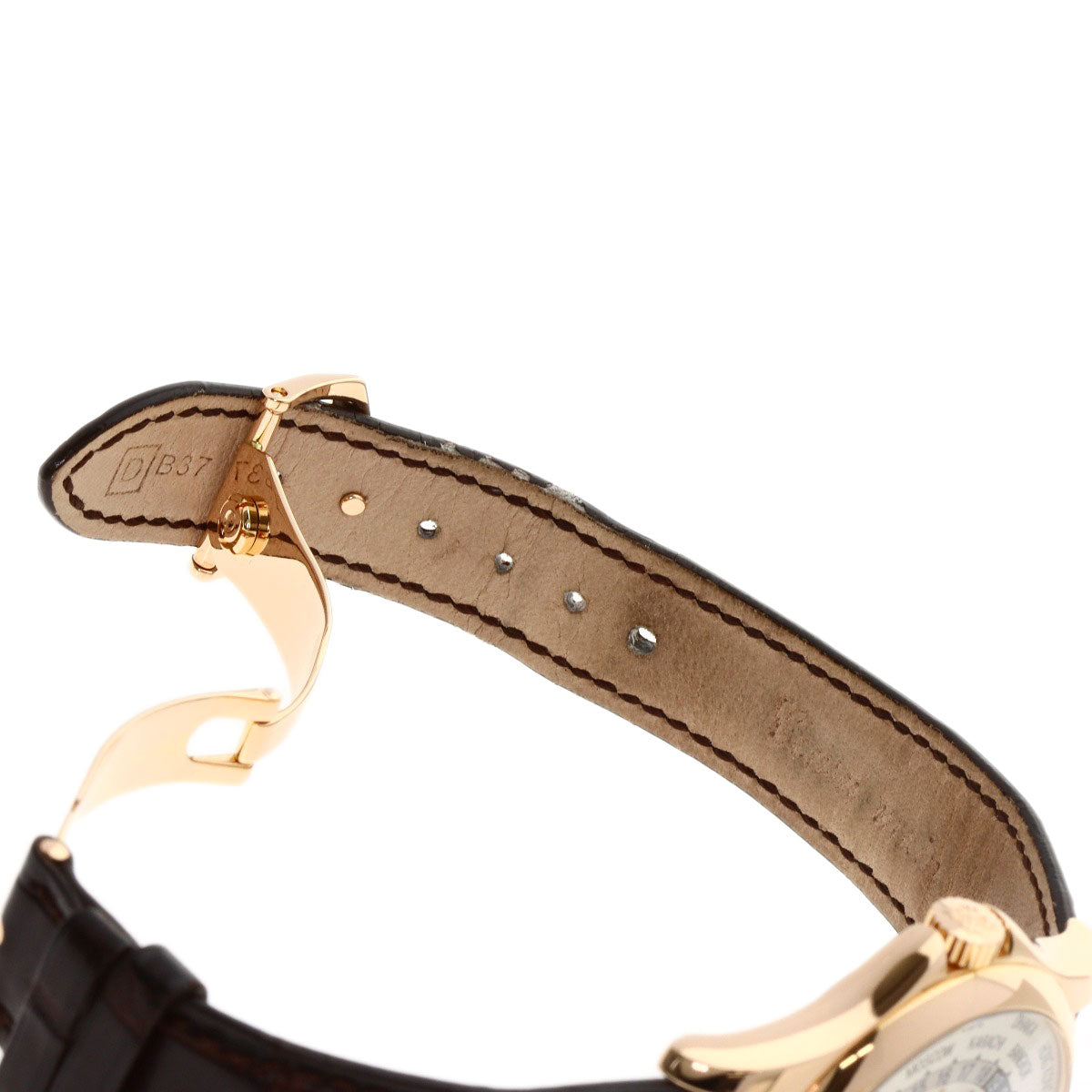 PATEK PHILIPPE Complication world time Watches 5130R-001 K18 Pink Gold/Leather mens