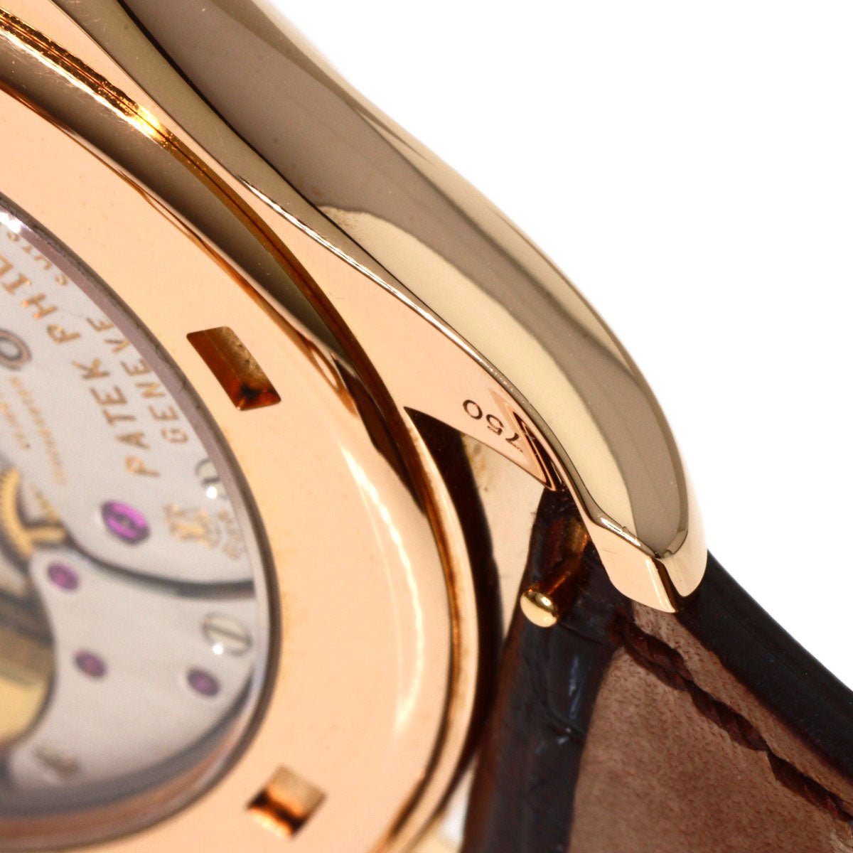 PATEK PHILIPPE Complication world time Watches 5130R-001 K18 Pink Gold/Leather mens