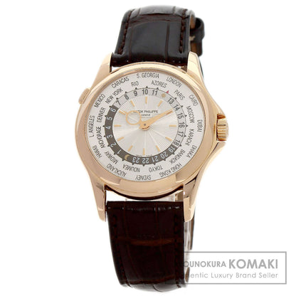 PATEK PHILIPPE Complication world time Watches 5130R-001 K18 Pink Gold/Leather mens