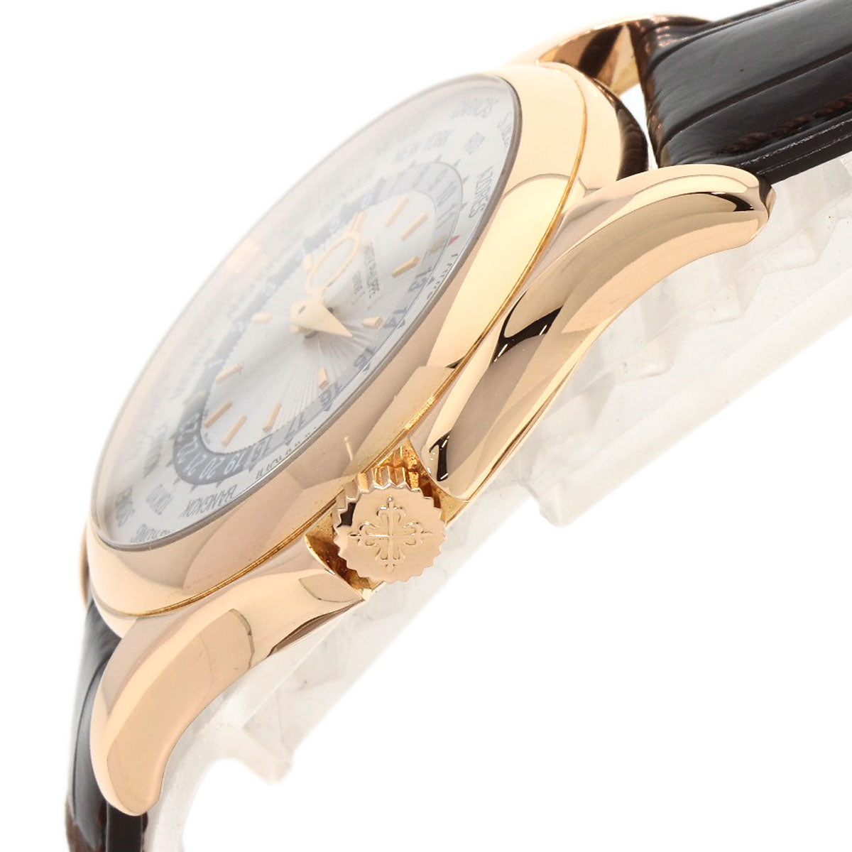 PATEK PHILIPPE Complication world time Watches 5130R-001 K18 Pink Gold/Leather mens