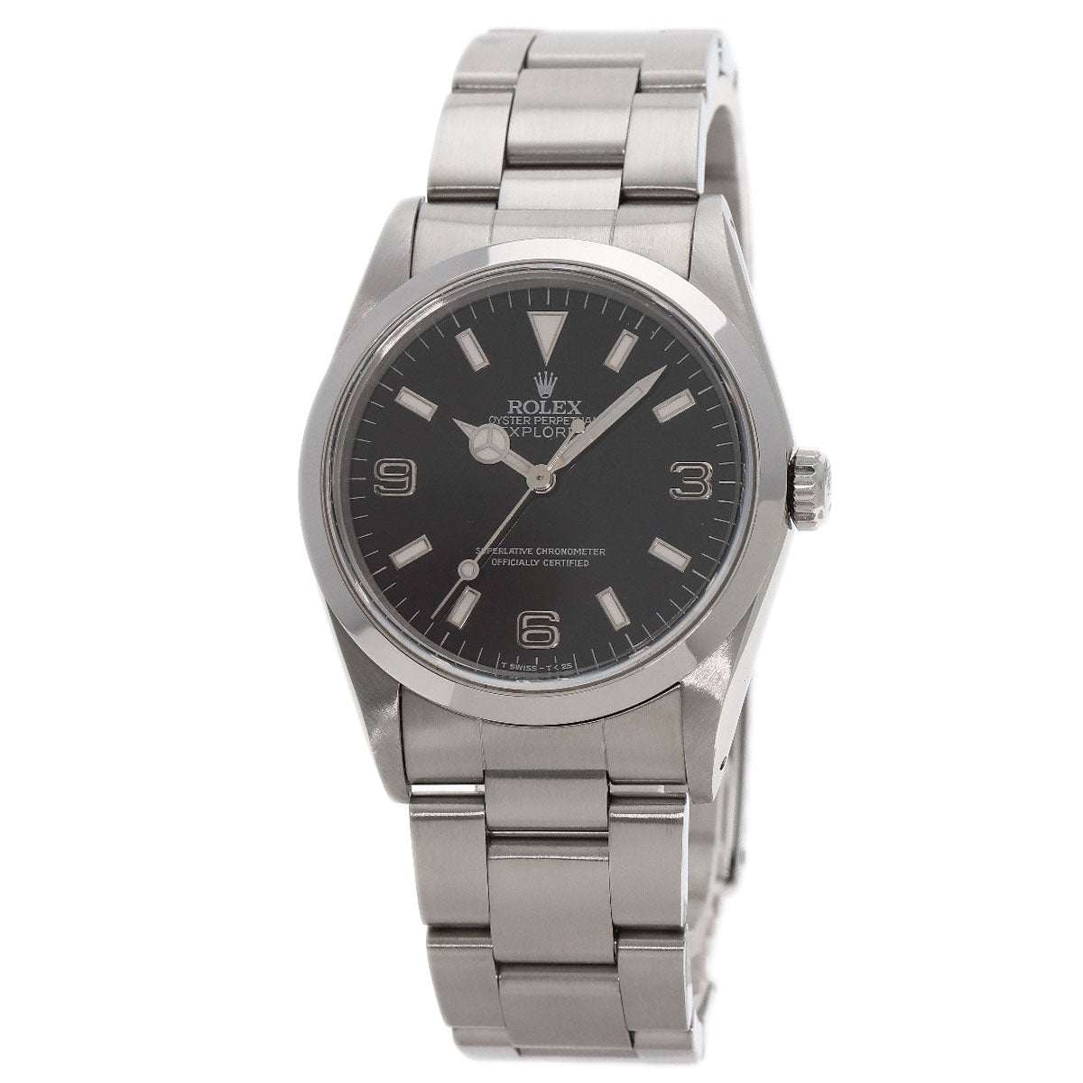 ROLEX explorer 1 blackout Watches 14270 Stainless Steel/Stainless Steel mens