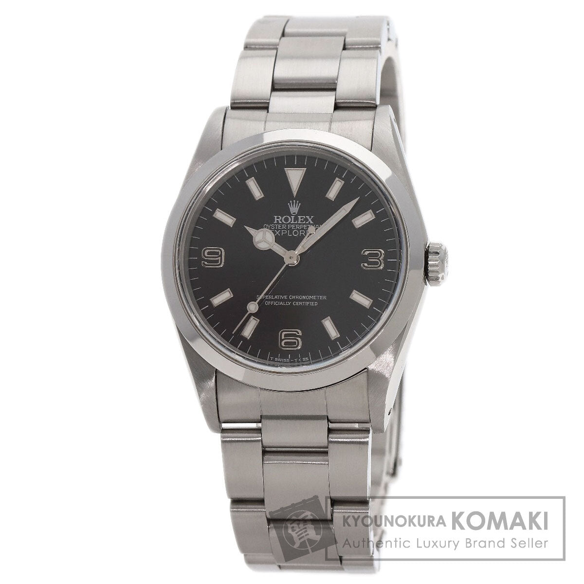 ROLEX explorer 1 blackout Watches 14270 Stainless Steel/Stainless Steel mens