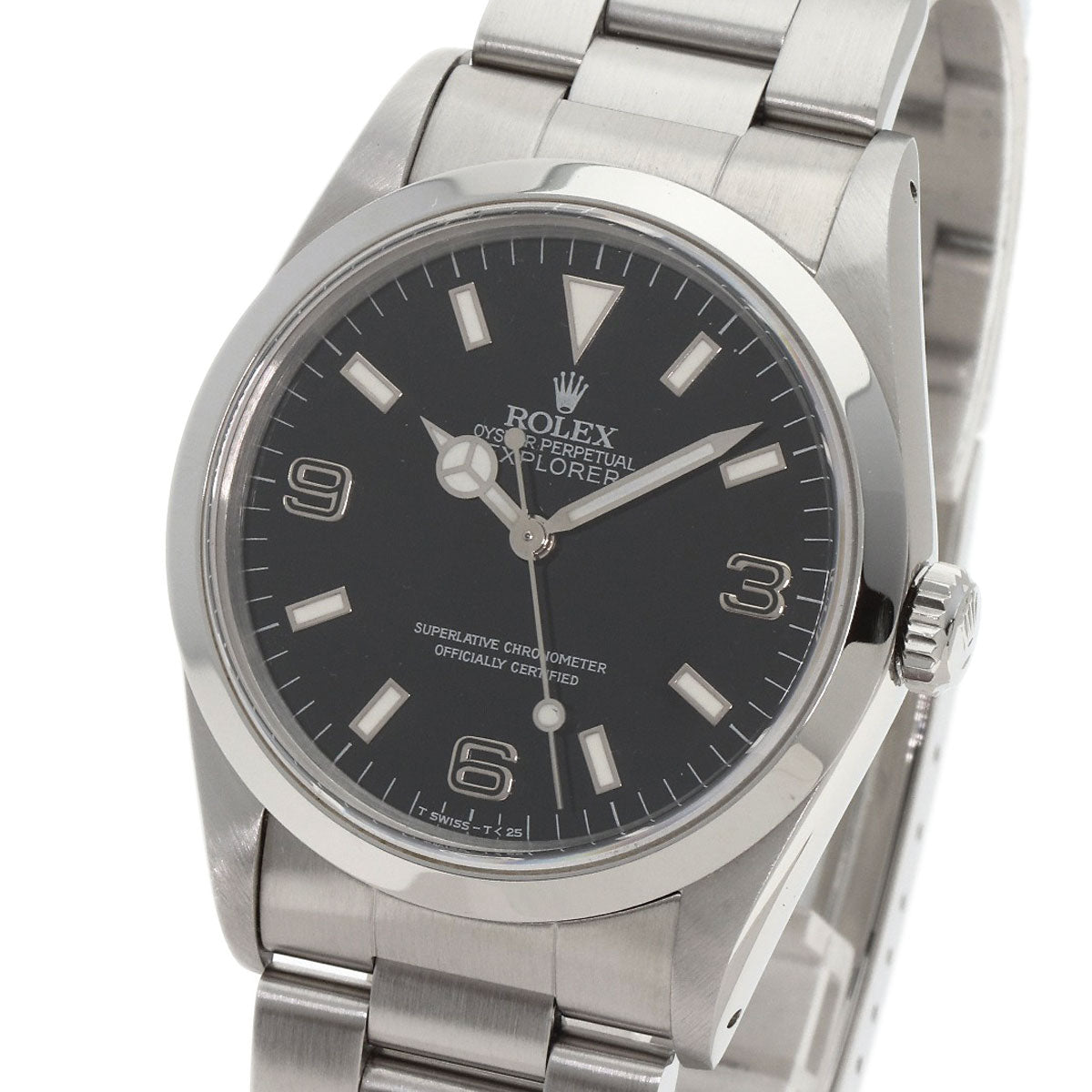 ROLEX explorer 1 blackout Watches 14270 Stainless Steel/Stainless Steel mens