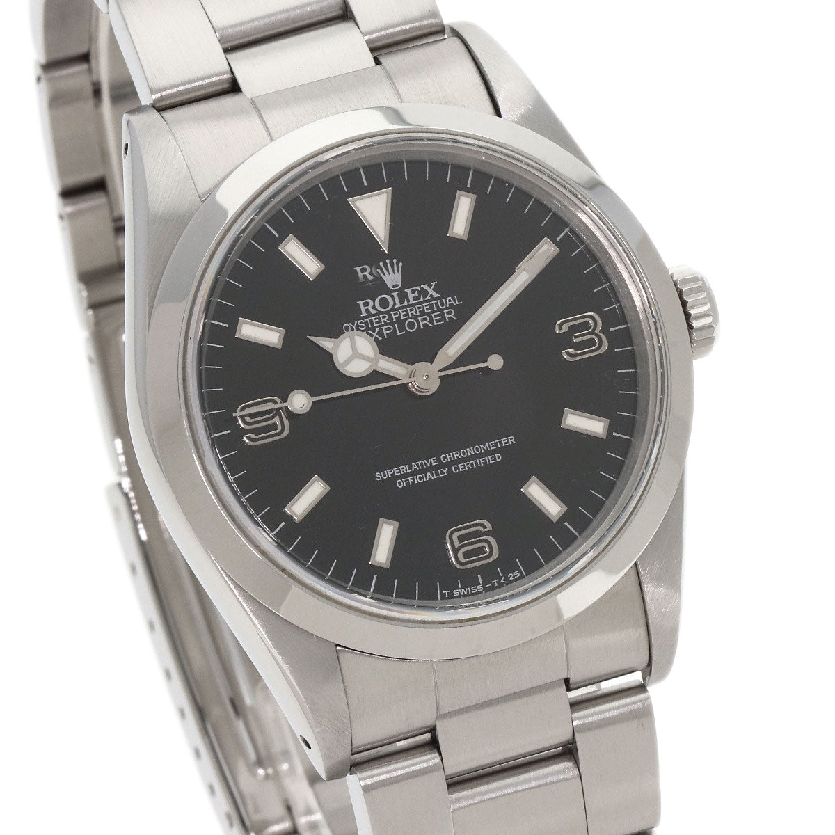 ROLEX explorer 1 blackout Watches 14270 Stainless Steel/Stainless Steel mens