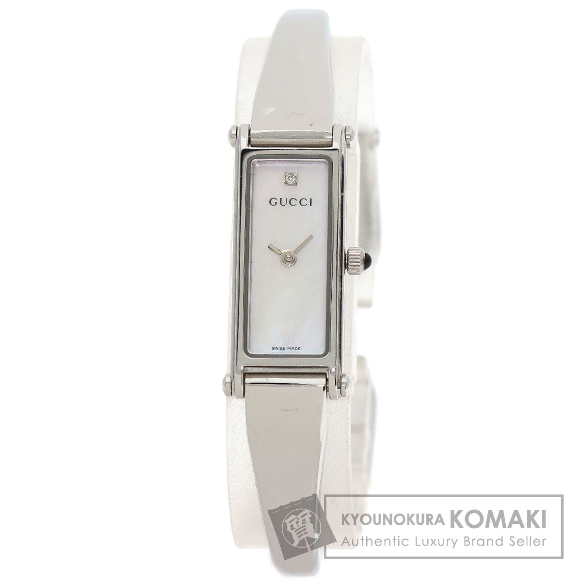 GUCCI Square face Watches 1500L Stainless Steel/Stainless Steel Ladies