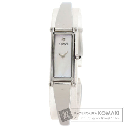 GUCCI Square face Watches 1500L Stainless Steel/Stainless Steel Ladies