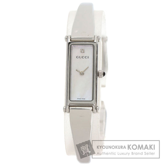 GUCCI Square face Watches 1500L Stainless Steel/Stainless Steel Ladies