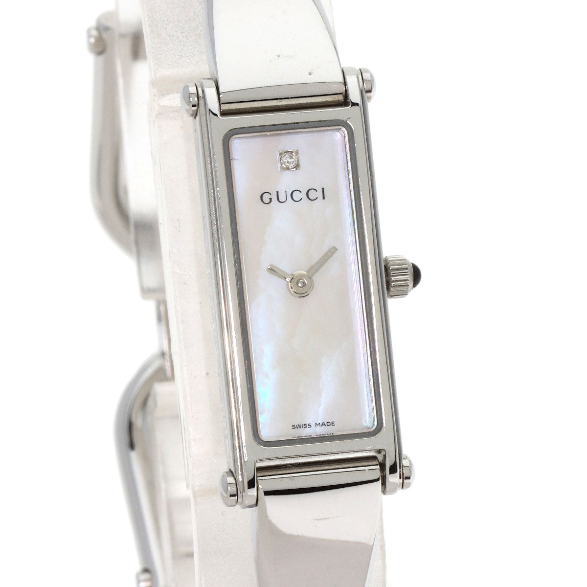 GUCCI Square face Watches 1500L Stainless Steel/Stainless Steel Ladies