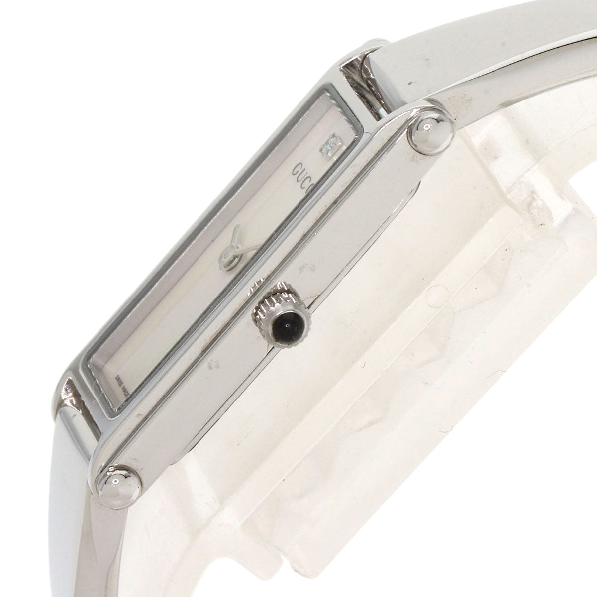GUCCI Square face Watches 1500L Stainless Steel/Stainless Steel Ladies
