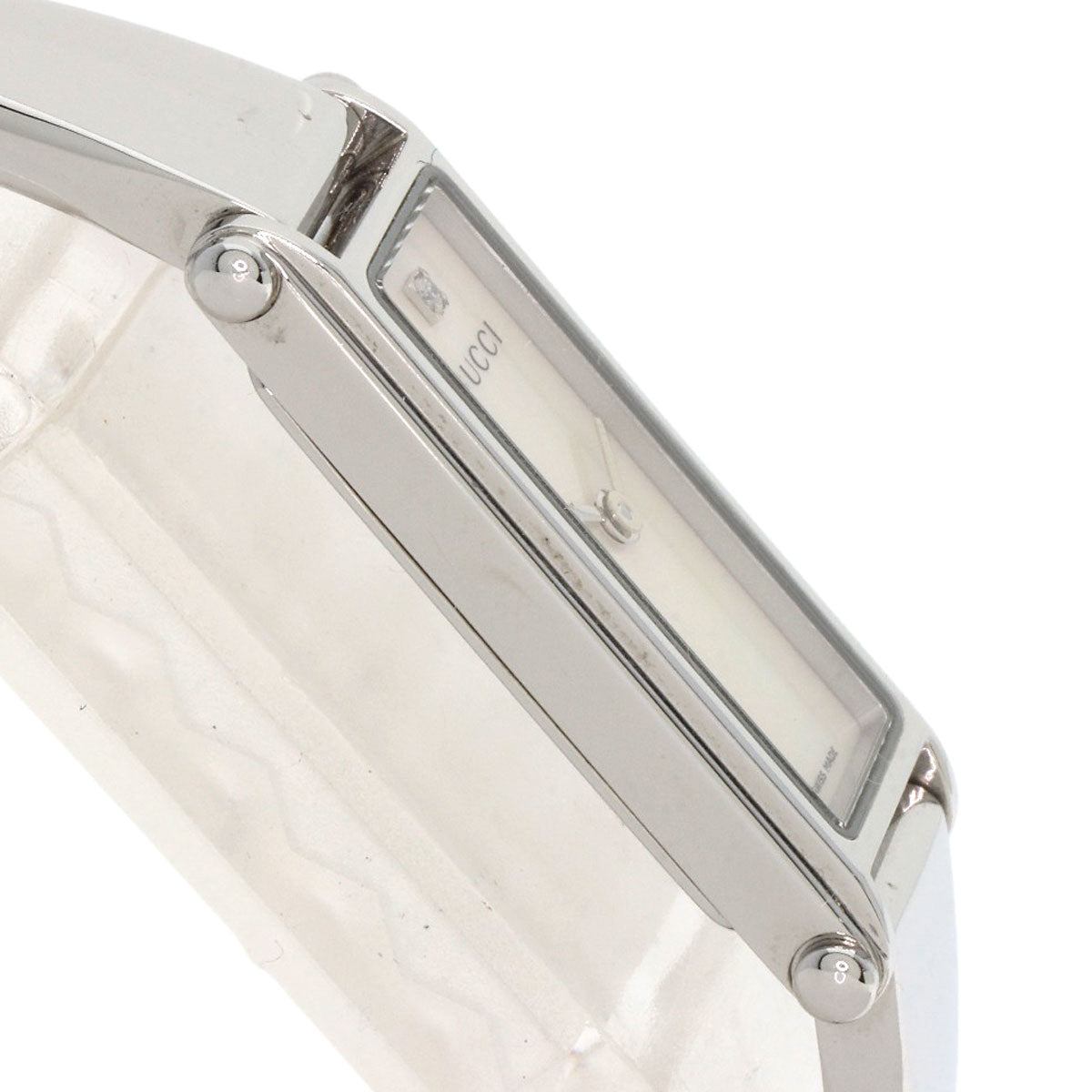 GUCCI Square face Watches 1500L Stainless Steel/Stainless Steel Ladies