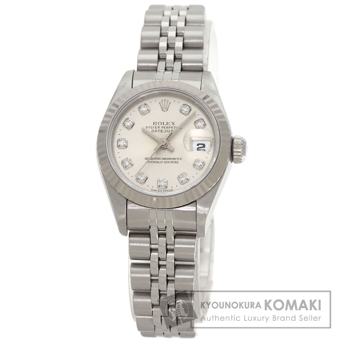 ROLEX DATEJUST 10P Diamond Watches 69174G Stainless Steel/Stainless Steel Ladies