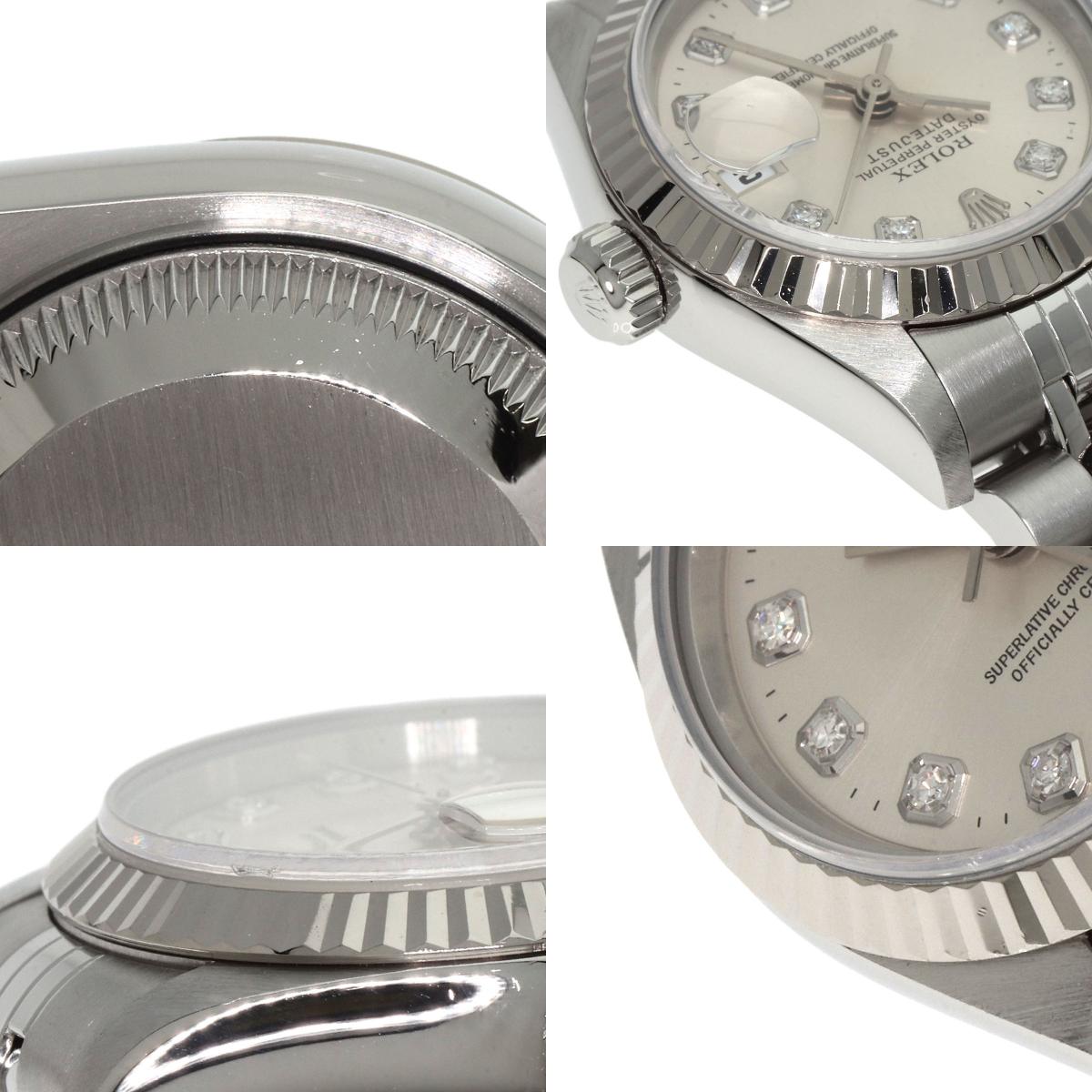 ROLEX DATEJUST 10P Diamond Watches 69174G Stainless Steel/Stainless Steel Ladies