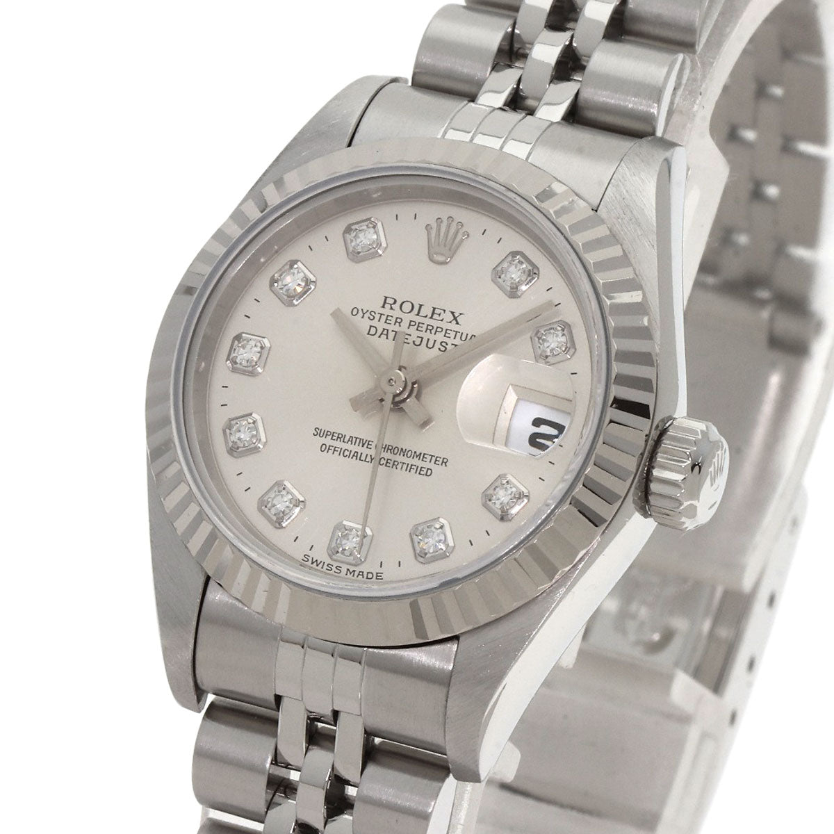 ROLEX DATEJUST 10P Diamond Watches 69174G Stainless Steel/Stainless Steel Ladies