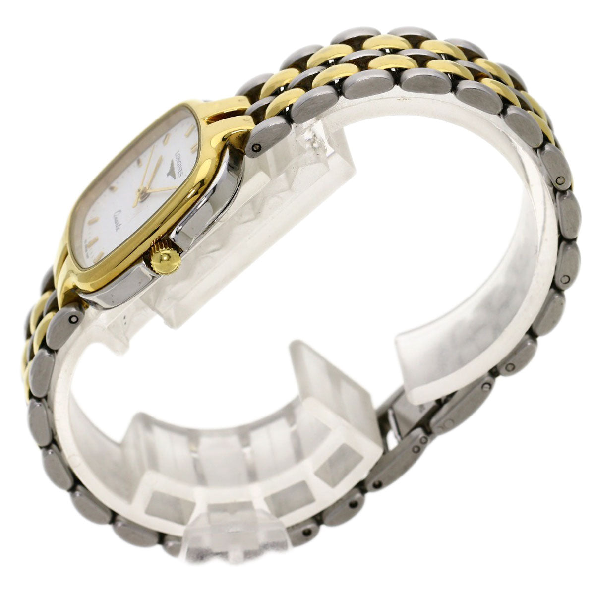 LONGINES Flagship Square Watches  Stainless Steel/SSxGP Ladies