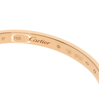 CARTIER LOVE Bracelets without driver #17 Bracelet K18 Pink Gold Ladies [Used]