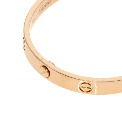 CARTIER LOVE Bracelets without driver #17 Bracelet K18 Pink Gold Ladies [Used]