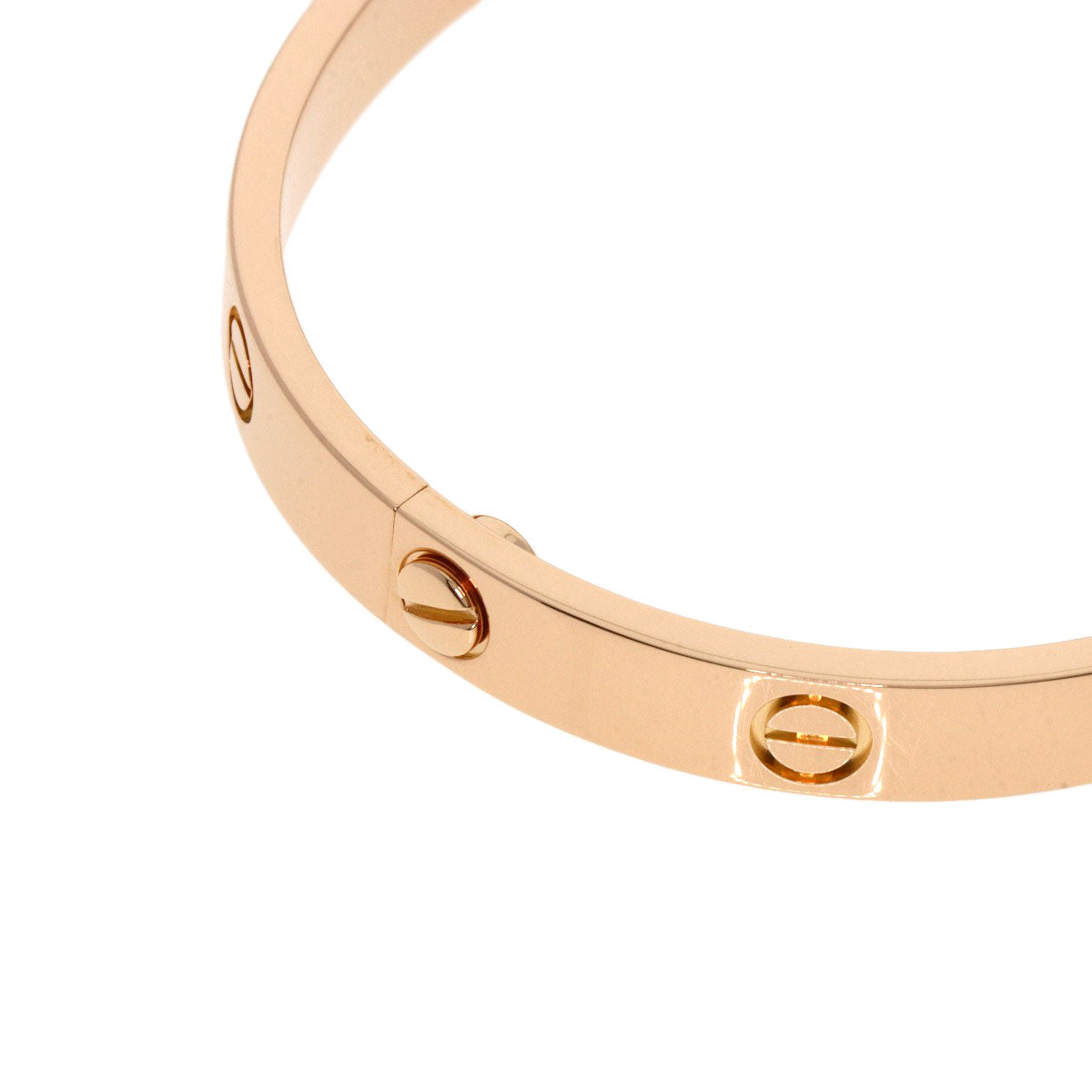 CARTIER LOVE Bracelets without driver #17 Bracelet K18 Pink Gold Ladies [Used]