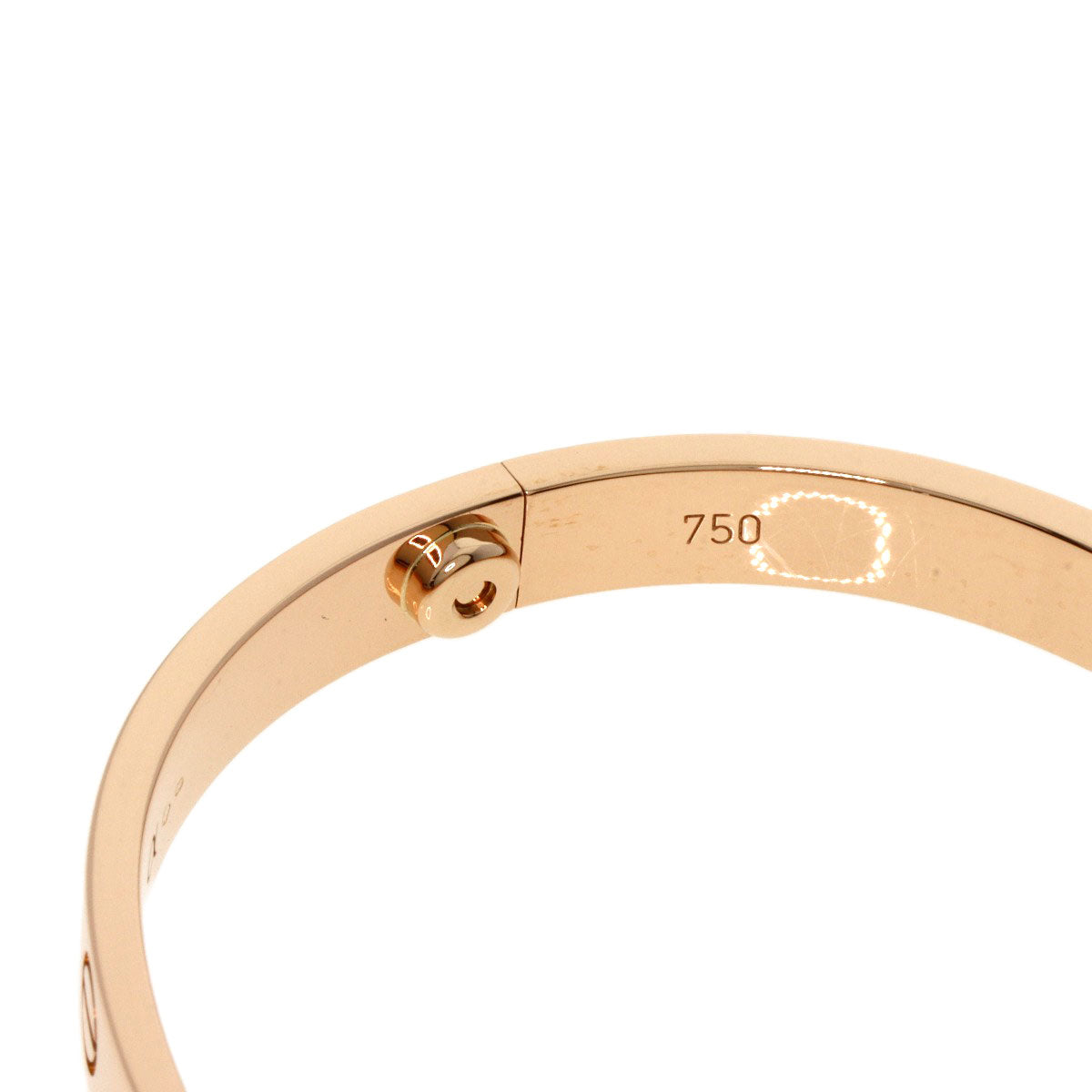 CARTIER LOVE Bracelets without driver #17 Bracelet K18 Pink Gold Ladies [Used]