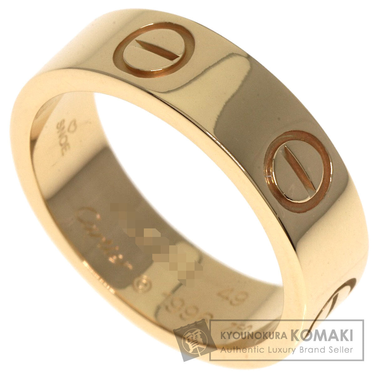 CARTIER   Ring love ring #49 K18 Yellow Gold Ladies