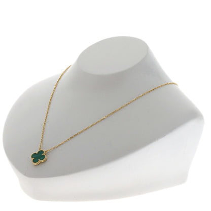 Van Cleef & Arpels Vintage Alhambra Malachite Necklace K18 Yellow Gold Ladies [Used]
