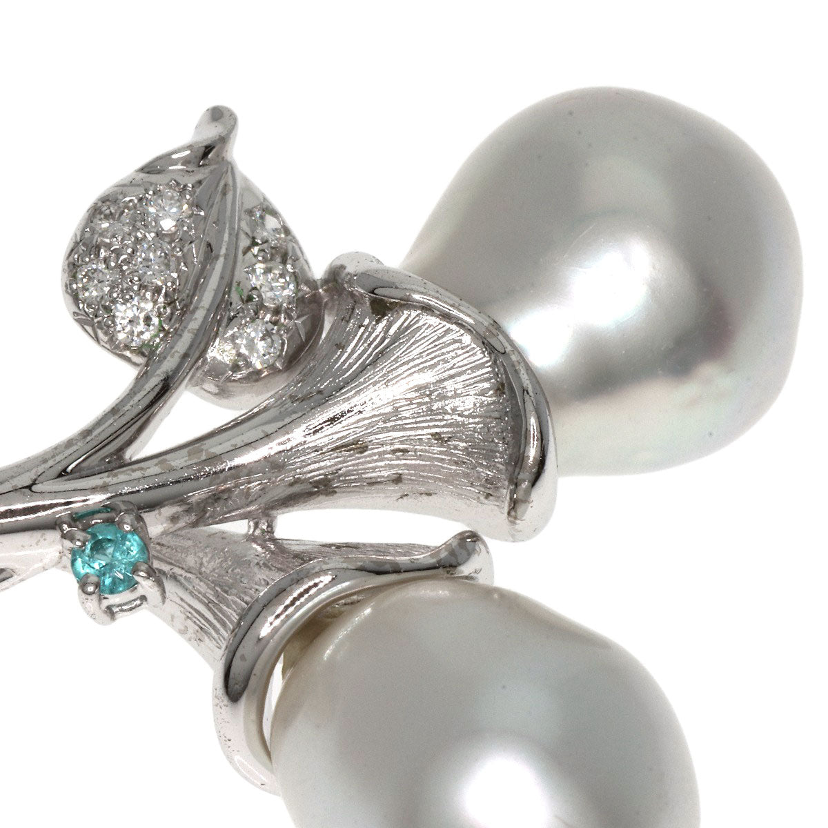 TASAKI Pearl Pearl Sapphire Diamond Pendant top K18 White Gold Ladies [Used]