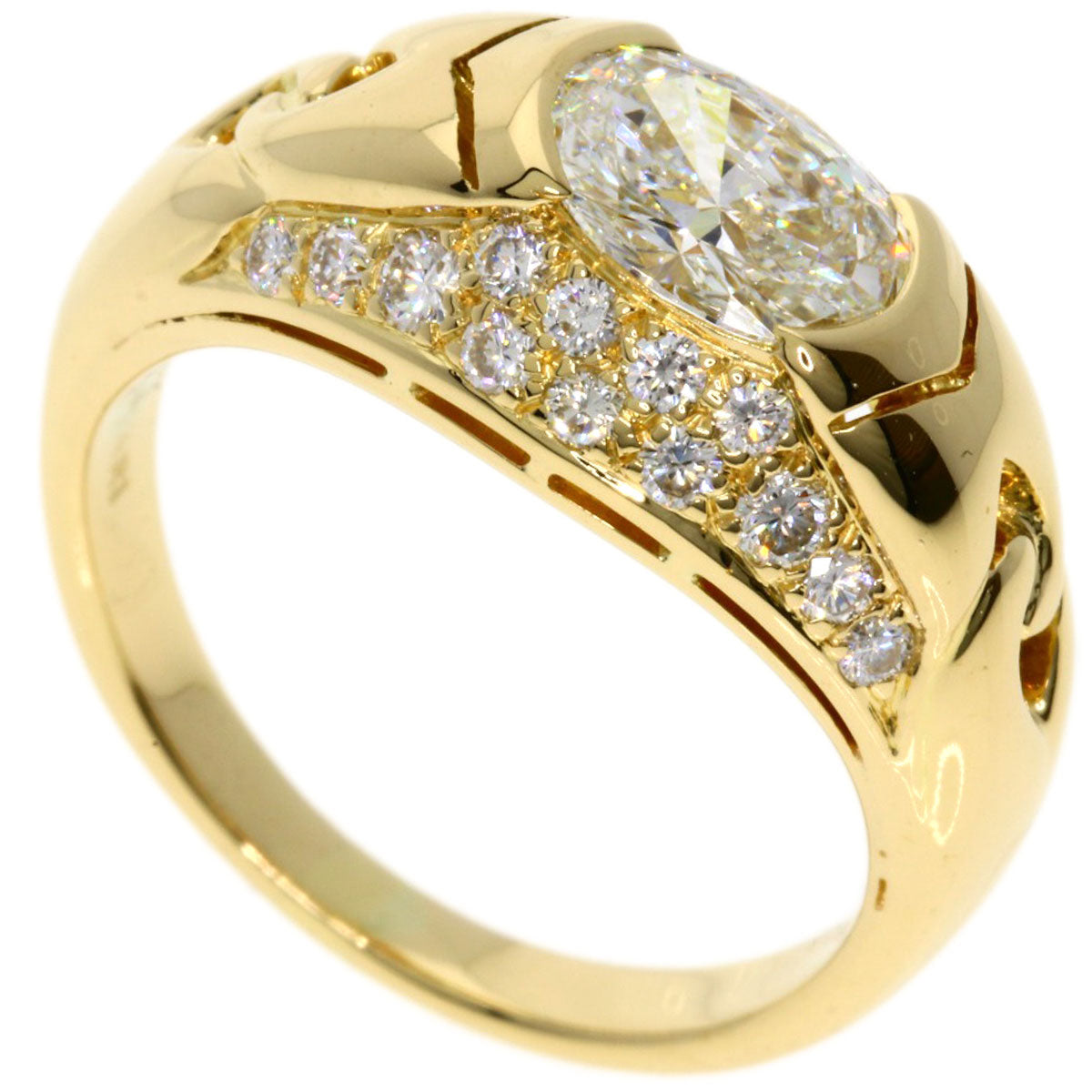 BVLGARI   Ring Oval cut K18 Yellow Gold Ladies