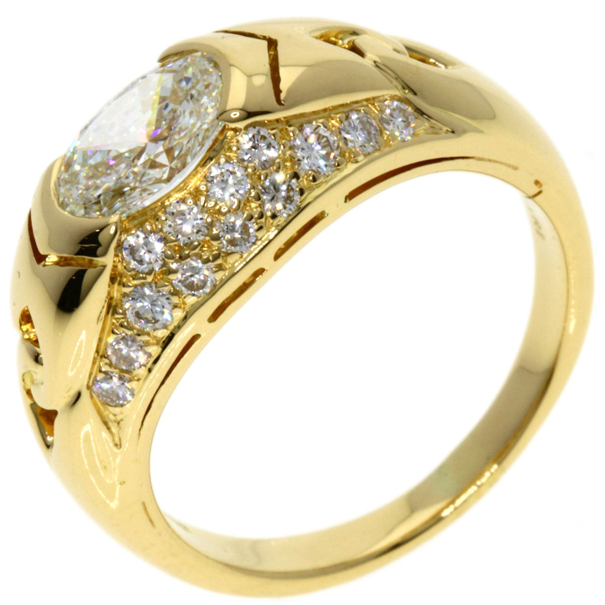 BVLGARI   Ring Oval cut K18 Yellow Gold Ladies