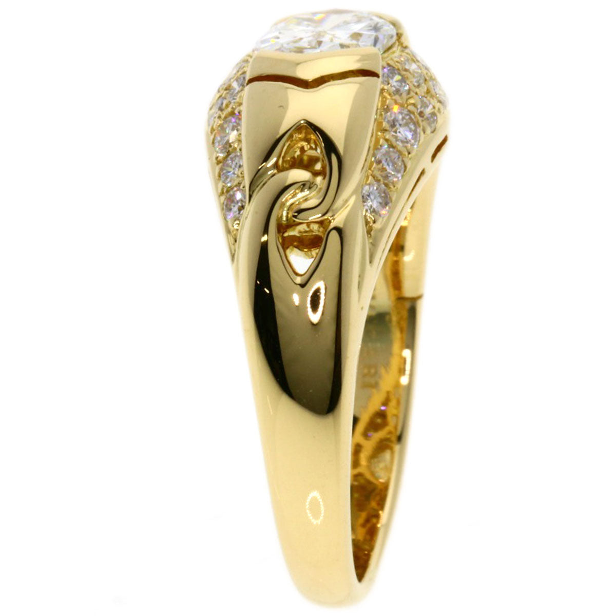 BVLGARI   Ring Oval cut K18 Yellow Gold Ladies