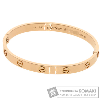 CARTIER LOVE Bracelets without driver #17 Bracelet K18 Pink Gold Ladies [Used]