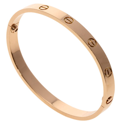 CARTIER LOVE Bracelets without driver #17 Bracelet K18 Pink Gold Ladies [Used]