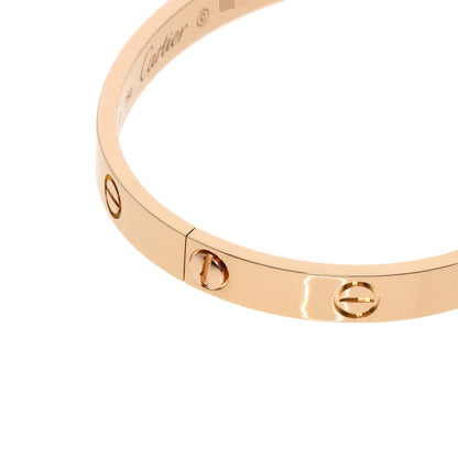 CARTIER LOVE Bracelets without driver #17 Bracelet K18 Pink Gold Ladies [Used]