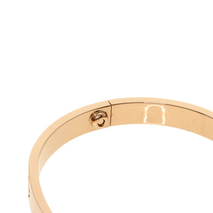CARTIER LOVE Bracelets without driver #17 Bracelet K18 Pink Gold Ladies [Used]