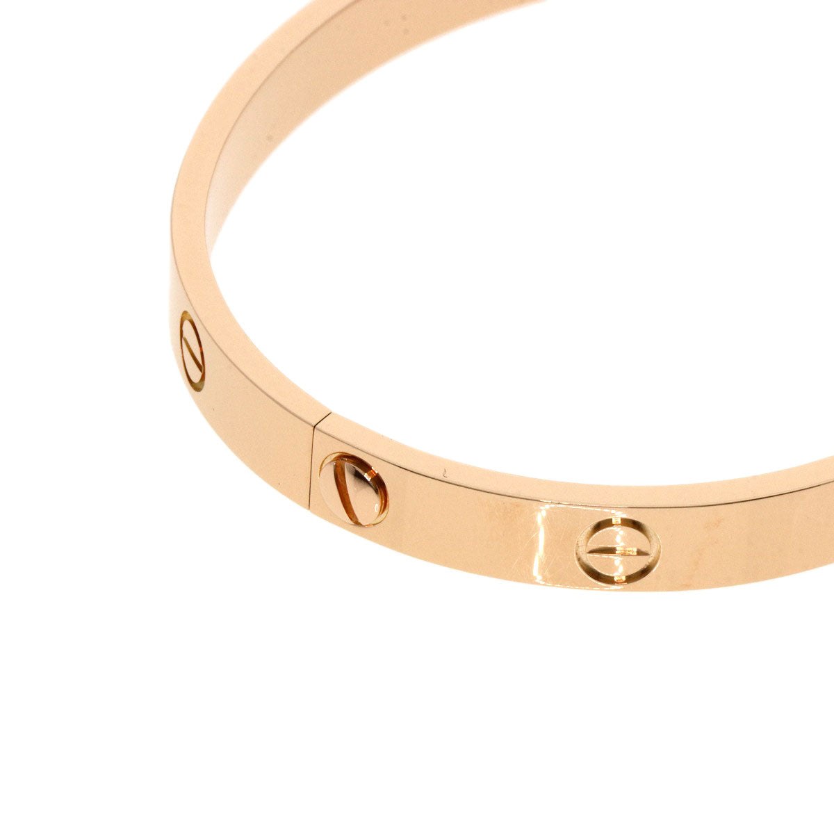 CARTIER LOVE Bracelets without driver #17 Bracelet K18 Pink Gold Ladies [Used]