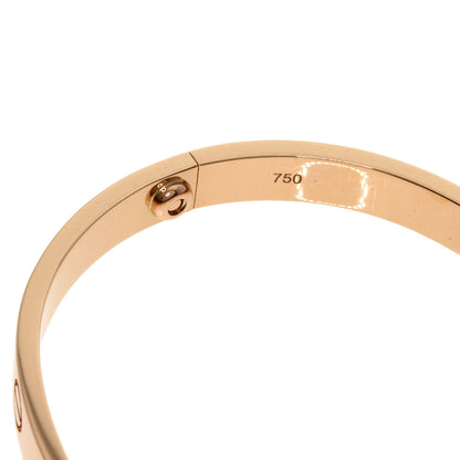 CARTIER LOVE Bracelets without driver #17 Bracelet K18 Pink Gold Ladies [Used]