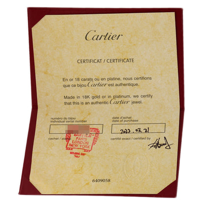 CARTIER Juste uncre double Diamond #48 Ring K18 Pink Gold Ladies [Used]