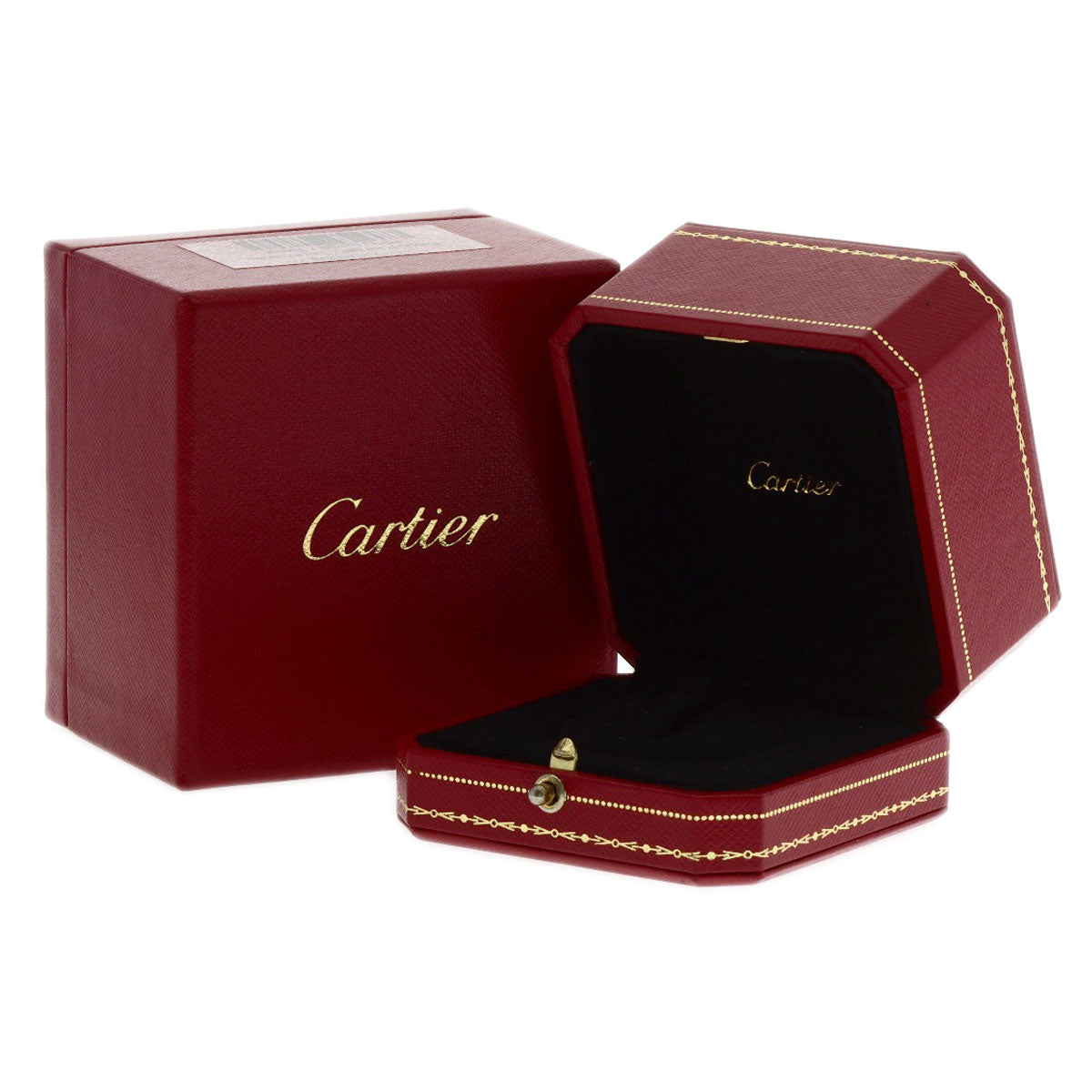 CARTIER Juste uncre double Diamond #48 Ring K18 Pink Gold Ladies [Used]