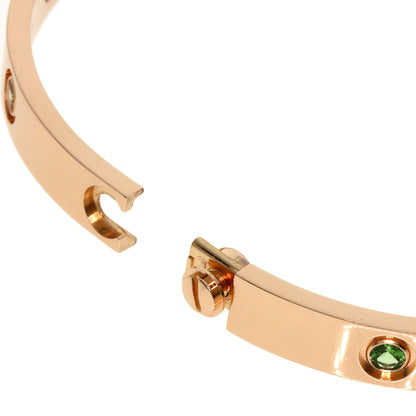CARTIER LOVE Bracelets Multicolor Stone with Driver #18 Bracelet K18 Pink Gold Ladies [Used]