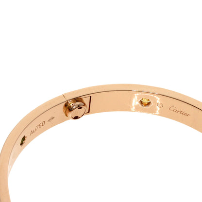 CARTIER LOVE Bracelets Multicolor Stone with Driver #18 Bracelet K18 Pink Gold Ladies [Used]
