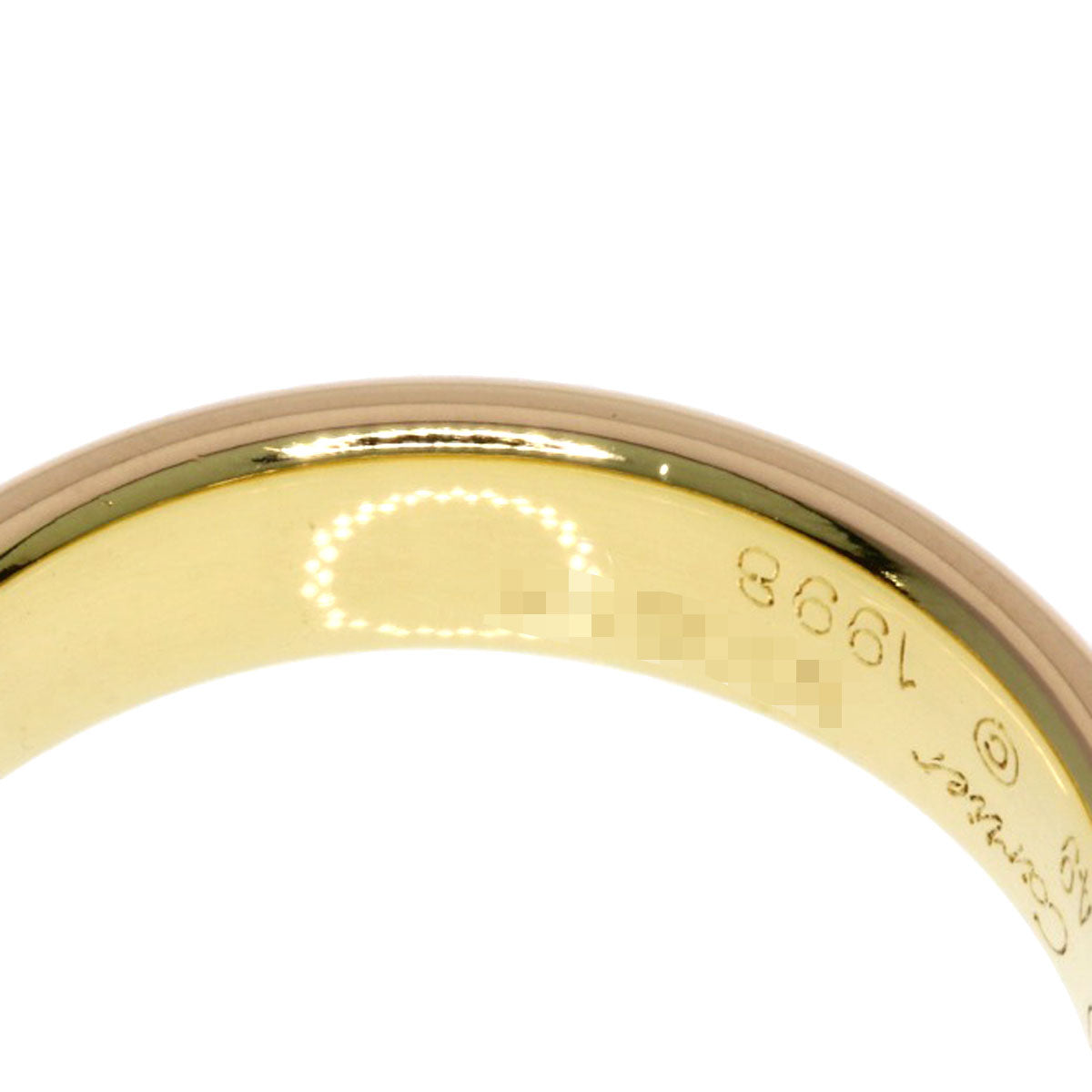 CARTIER Three colors # 49 Ring K18 Yellow Gold K18 White GoldLadies [Used]