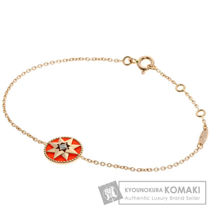 Dior Rose des Vents Diamond Brooch K18 Pink Gold Ladies [Used]