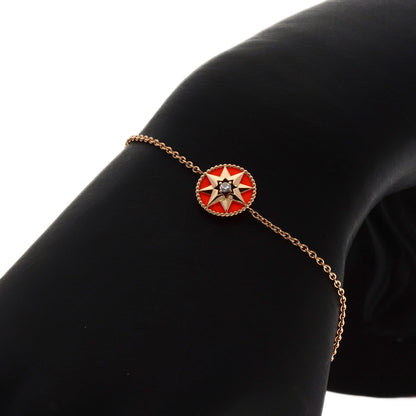 Dior Rose des Vents Diamond Brooch K18 Pink Gold Ladies [Used]