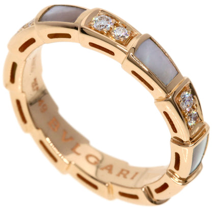 BVLGARI   Ring Serpenti Viper Diamond #49 K18 Pink Gold Ladies