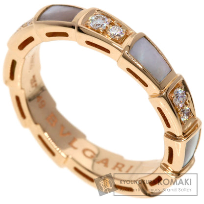 BVLGARI   Ring Serpenti Viper Diamond #49 K18 Pink Gold Ladies