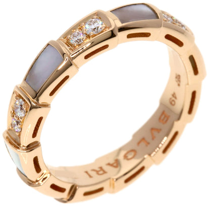 BVLGARI   Ring Serpenti Viper Diamond #49 K18 Pink Gold Ladies