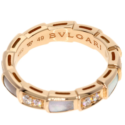 BVLGARI   Ring Serpenti Viper Diamond #49 K18 Pink Gold Ladies