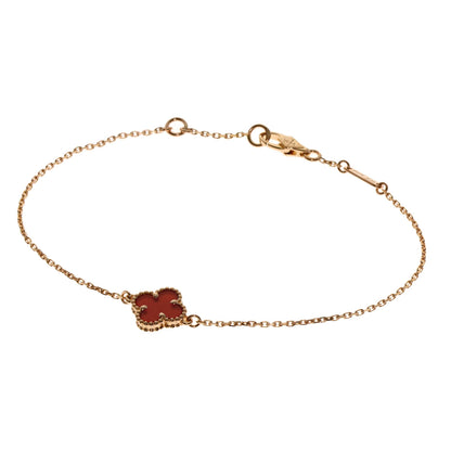 Van Cleef & Arpels   Bracelet Sweet Alhambra Carnelian K18 Pink Gold Ladies